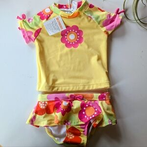 ✨ Gymboree Baby Girls Swim Set – NWT – Size 6–12 Months (UPF 50+) ✨